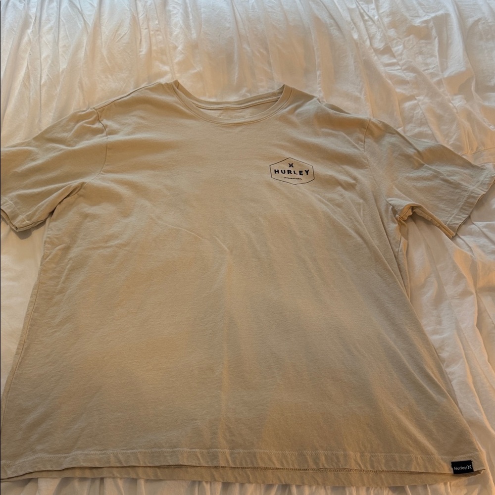 Hurley Men's Beige Short Sleeve Tee